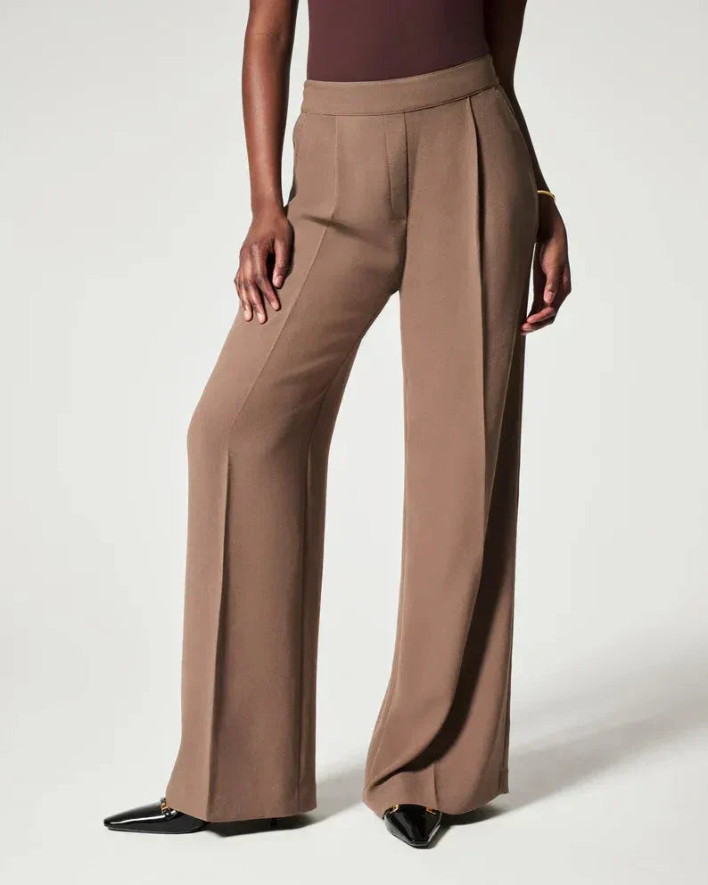 Pantalon plissé large pour femmes