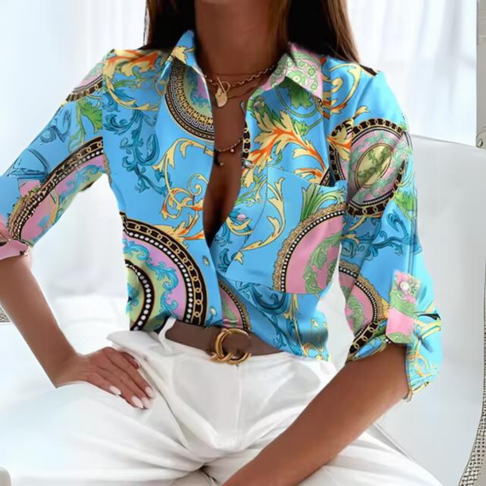 Willow - Élégante blouse de bureau à manches longues