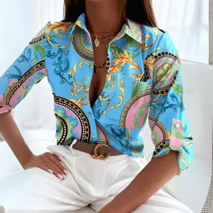 Willow - Élégante blouse de bureau à manches longues