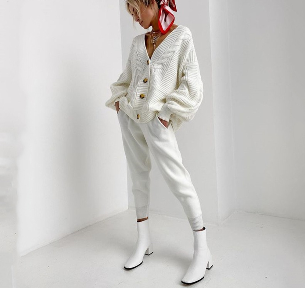 Winnie Winter Set | Charmant ensemble 2 pièces avec cardigan tricoté et pantalon confortable