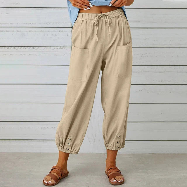 Yara | Pantalon coupe décontractée | Confort et style | Détails tendance