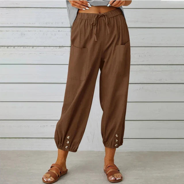 Yara | Pantalon coupe décontractée | Confort et style | Détails tendance
