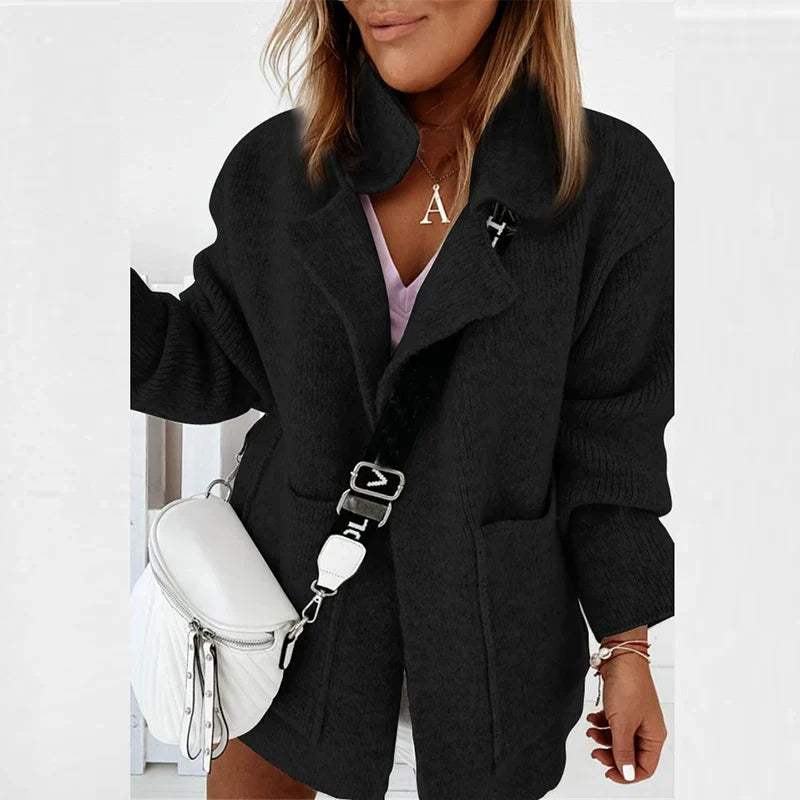 Manteau d'été pour femmes avec col châle