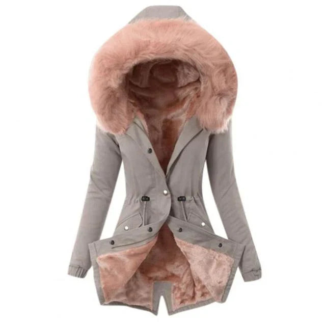 Alana - veste douillette avec doublure en fourrure