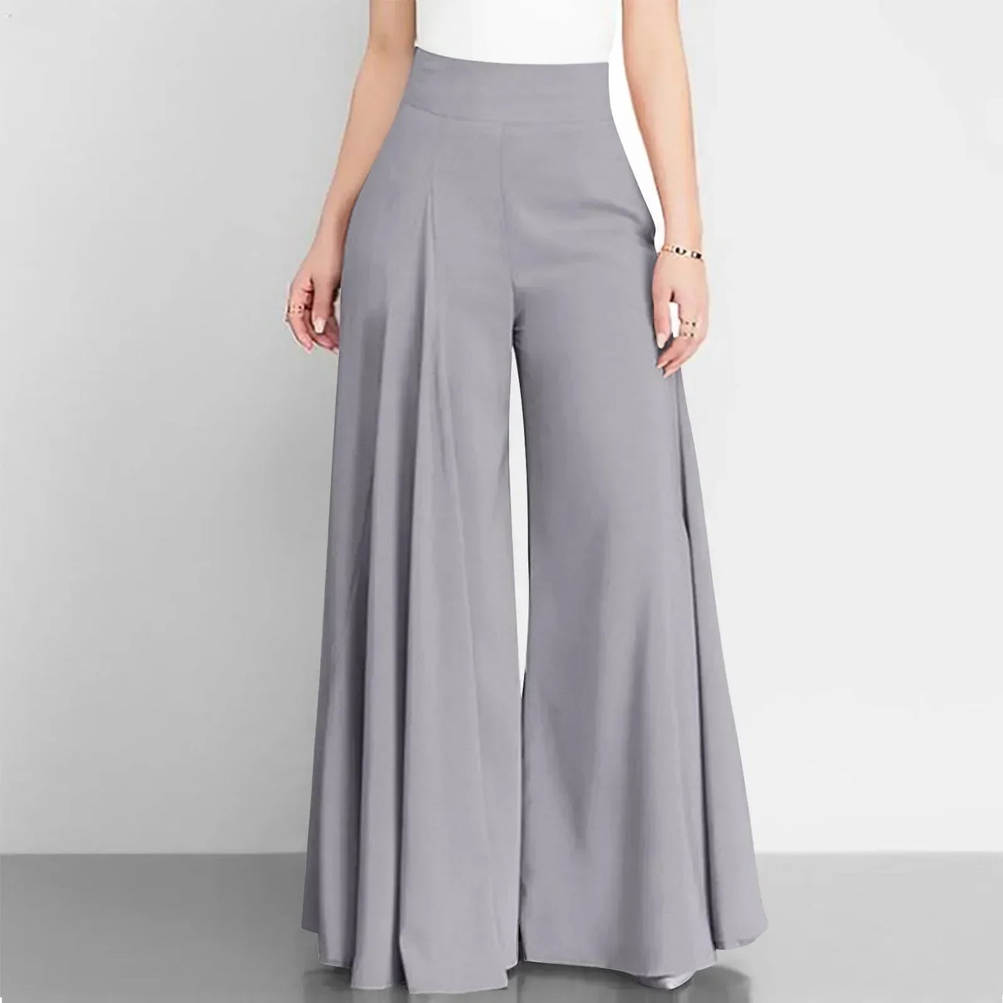 Pantalon élégant avec taille haute