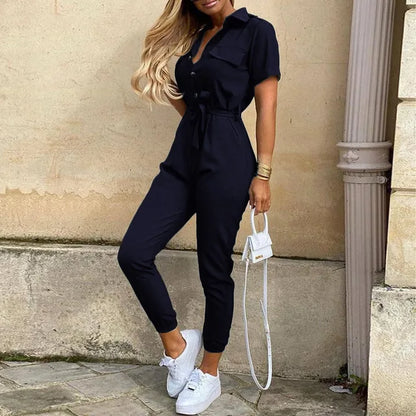 Victoire - Combinaison Stylée avec Boutons pour Femmes