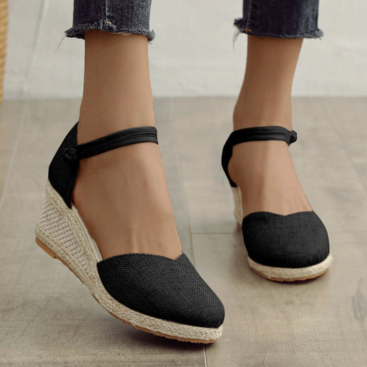 Eva | Espadrilles en toile avec bride cheville