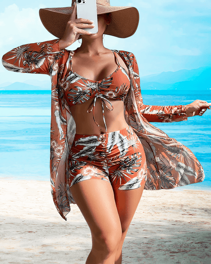 Ensemble kimono - Vêtements de plage tendance - Aérien - Parfait pour les journées ensoleillées