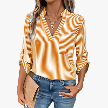 Blouse élégante rayée pour femmes