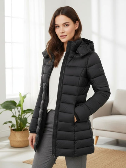 Zara | Doudoune Femme à Capuche Chic et Confortable