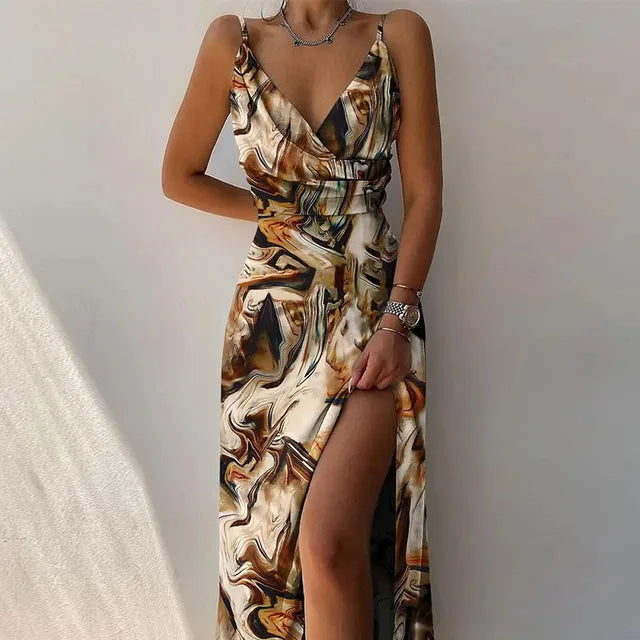 Robe trapèze - Couleur unie - Mousseline - Parfaite pour l'été