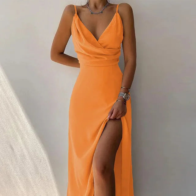 Robe trapèze - Couleur unie - Mousseline - Parfaite pour l'été