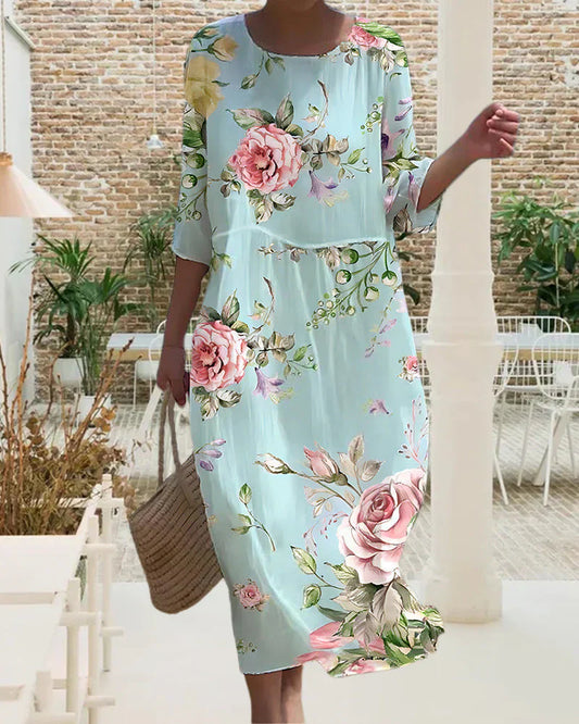 Elizabeth - Robe décontractée à imprimé floral