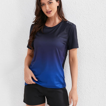 Sophie | T-shirt de sport pour femmes en couleurs ombrées