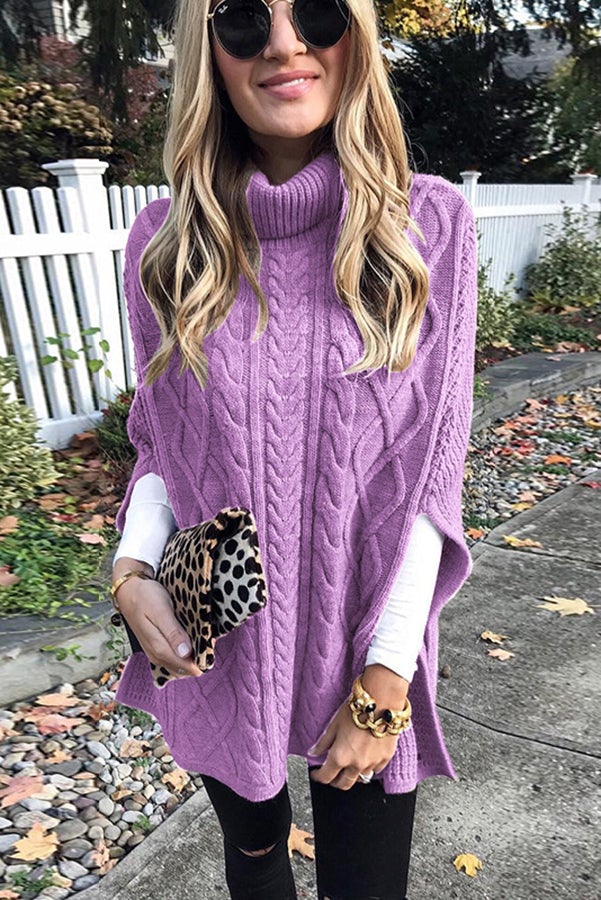 Virna Sweater | Pull à col roulé décontracté