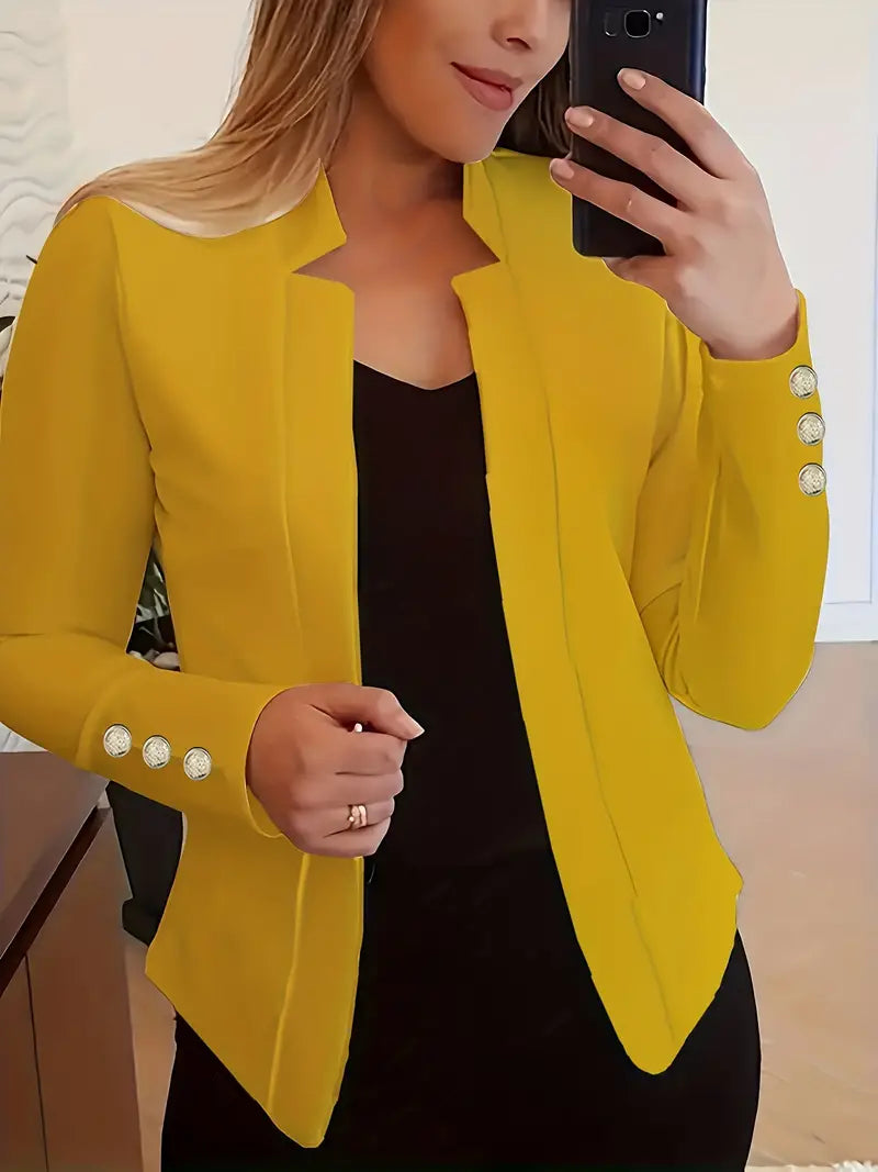 Emma - Blazer à manches longues ouvert sur le devant pour le printemps