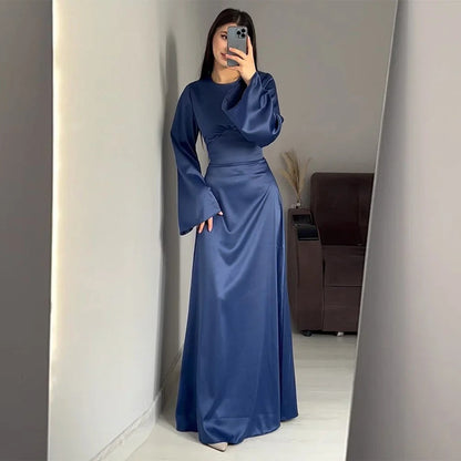 Aria - Robes longues en satin pour femmes