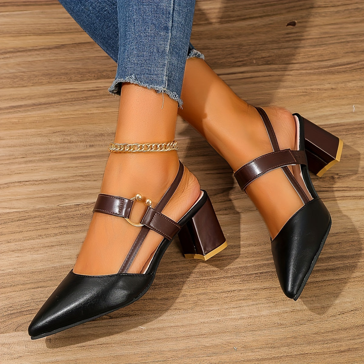 Teska Heels | Talons aiguilles avec pointe et talon bloc