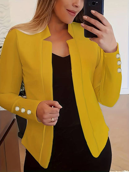 Emma - Blazer décontracté à manches longues et boutons