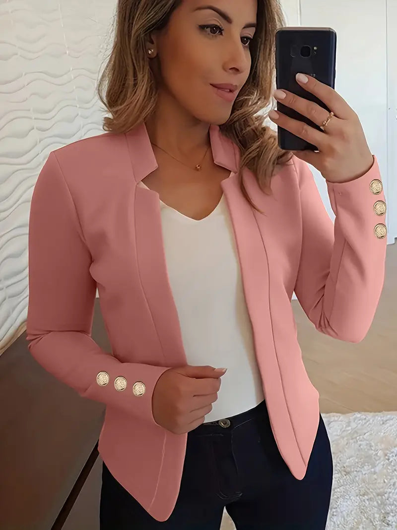 Emma - Blazer à manches longues ouvert sur le devant pour le printemps