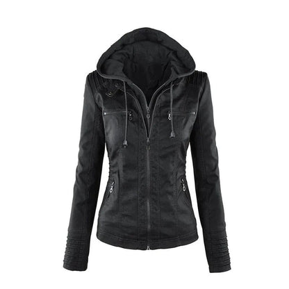 Veste vintage pour femme avec capuche