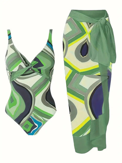 Maillot de bain sexy avec motif tropical