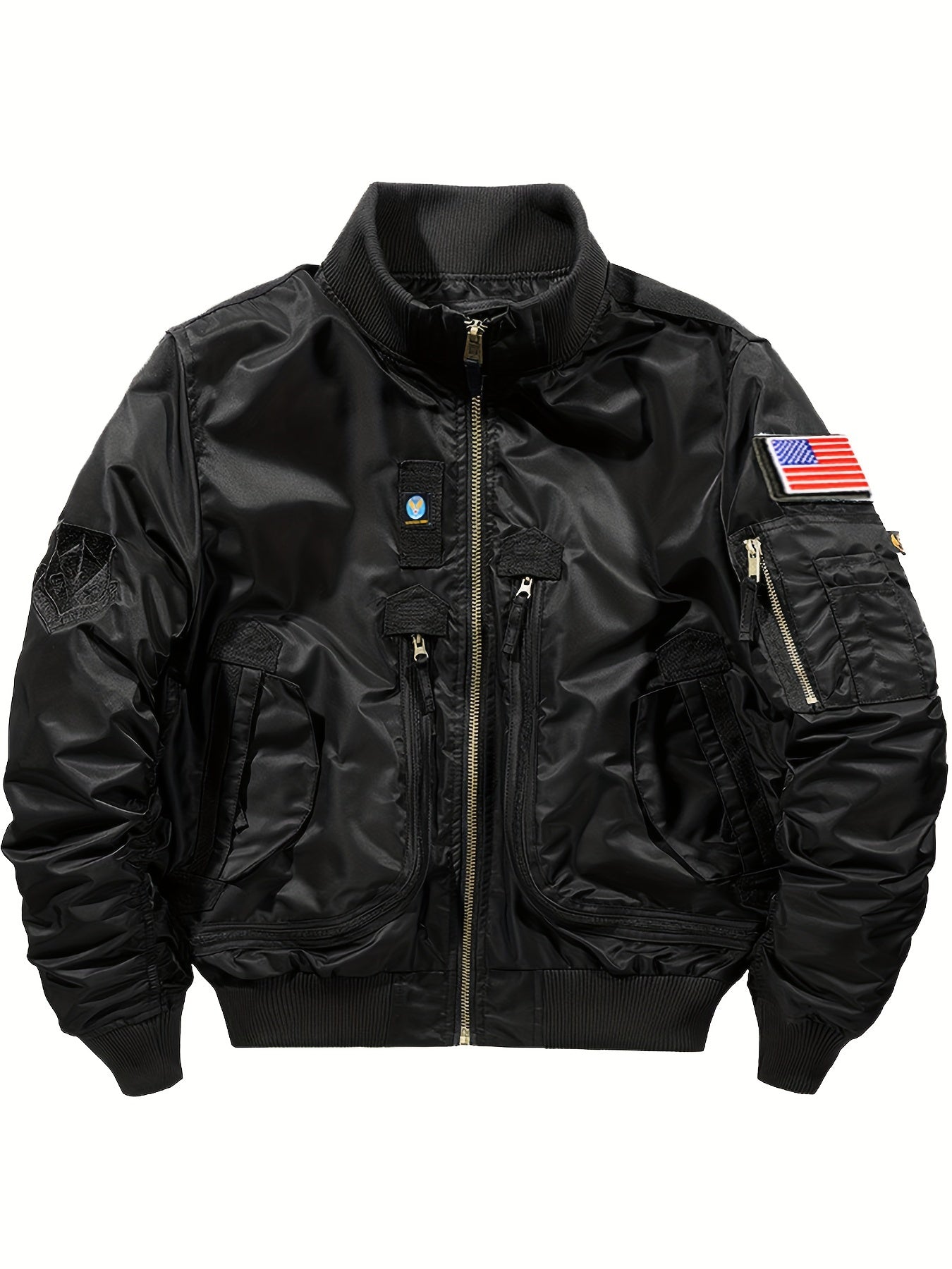 Veste tactique chaude Bomber à col montant pour hommes | Parfait pour les activités de plein air