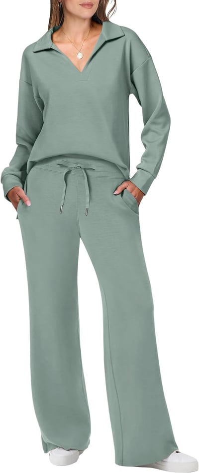 Heidi-Mode | Ensemble de voyage et de loisirs décontracté avec pull et pantalon