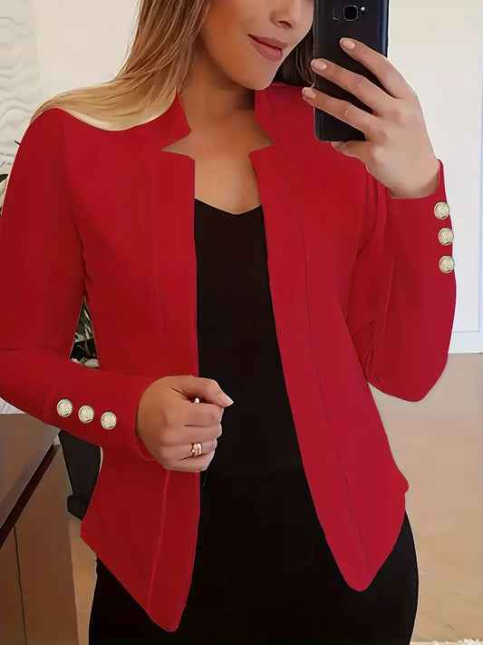 Emma - Blazer à manches longues ouvert sur le devant pour le printemps