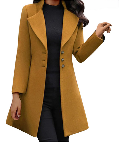 Manteau en laine italienne à manches longues