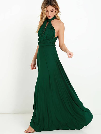 Elise - Robe Longue Stylisée Convertible