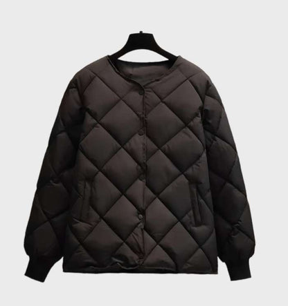 Veste polaire à col en V avec fermeture à boutons pour femmes