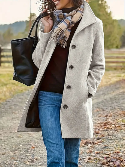 Noor | Manteau long à double boutonnage