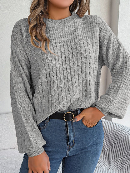 Zerina Sweater | Pull en tricot câblé pour femmes