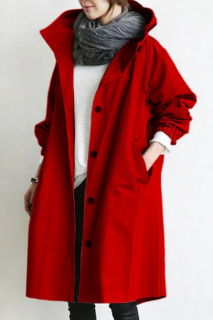 Oliviana - veste longue d'extérieur avec capuche
