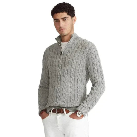 Yelko Sweater | Pull demi-zip décontracté pour hommes