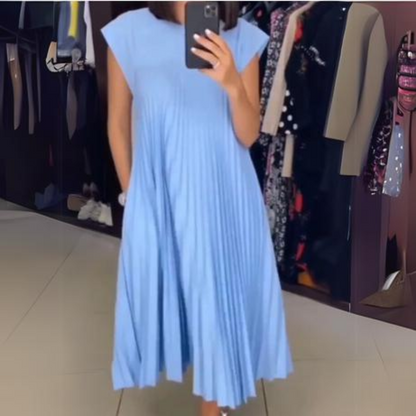 Robe à plis légère et élégante