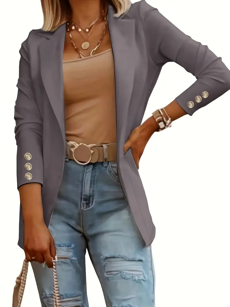 Fiona - blazer élégant à manches longues pour le printemps