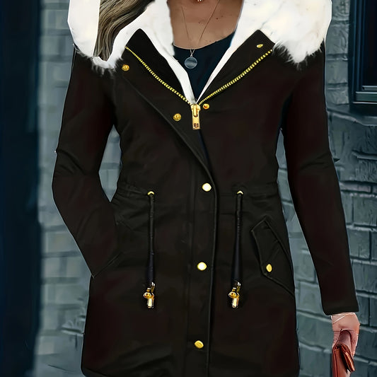 Lotte | Veste décontractée avec capuche et fausse fourrure