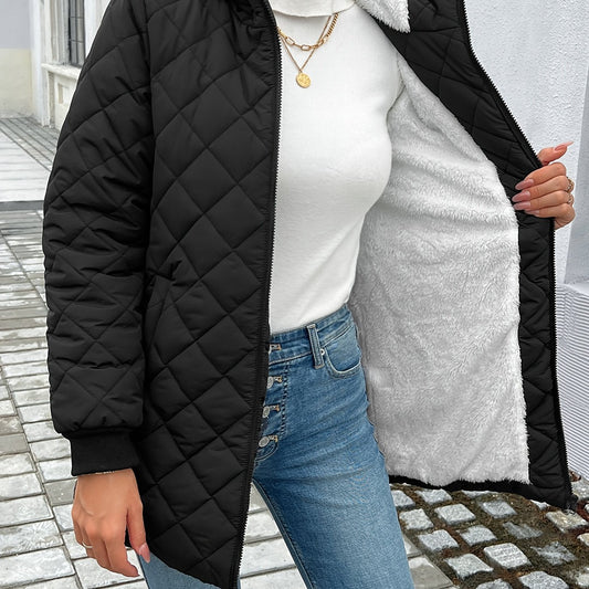 Romy | Veste bouffante zippée matelassée