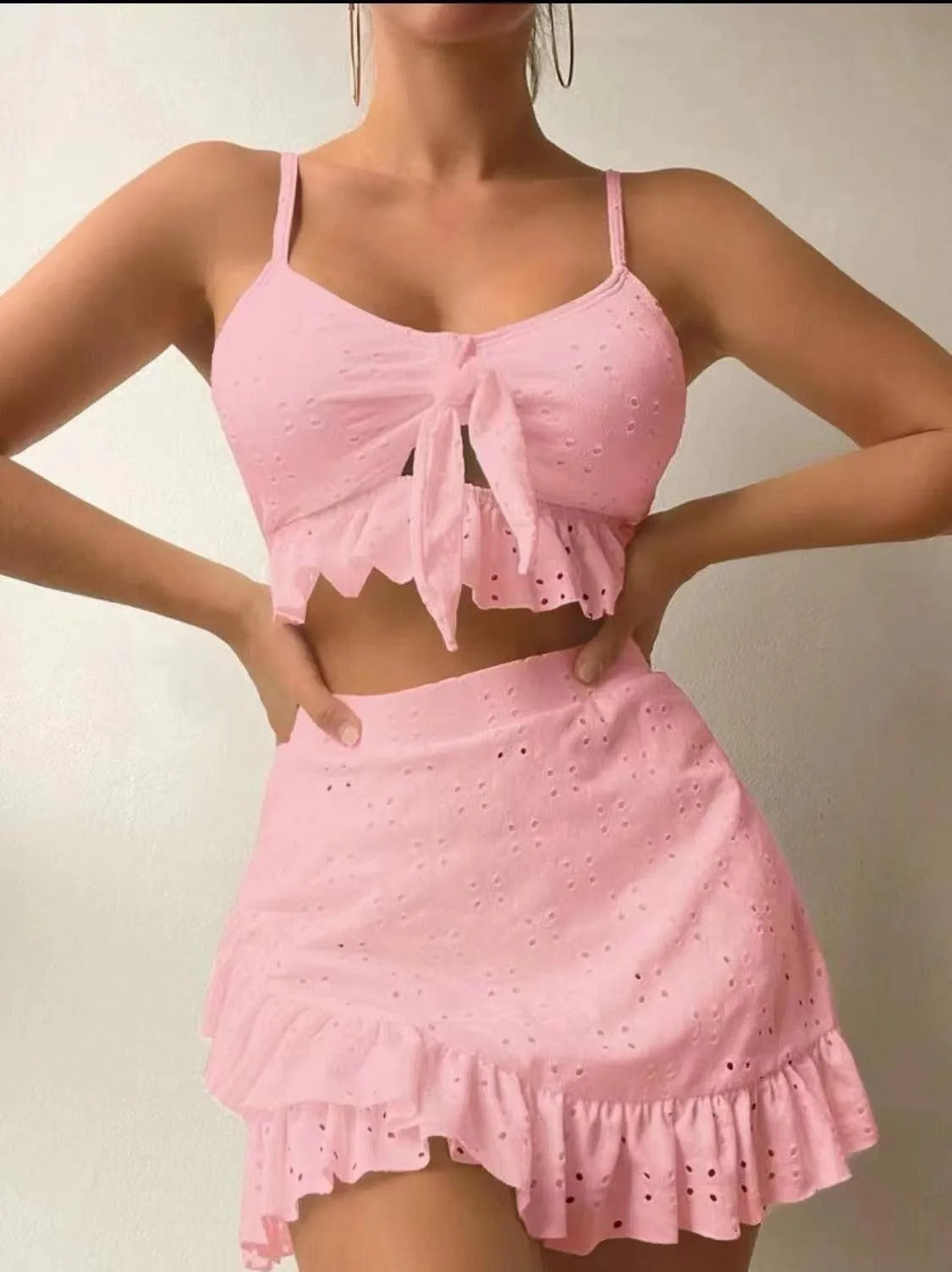 Maillot de bain pour femme - Regine Collection - Volants, polyester, confortable - Parfait pour le printemps et l'été