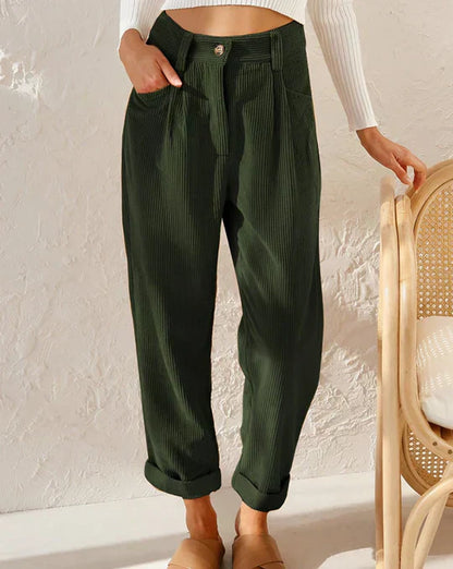 Pantalon taille haute classique pour femmes