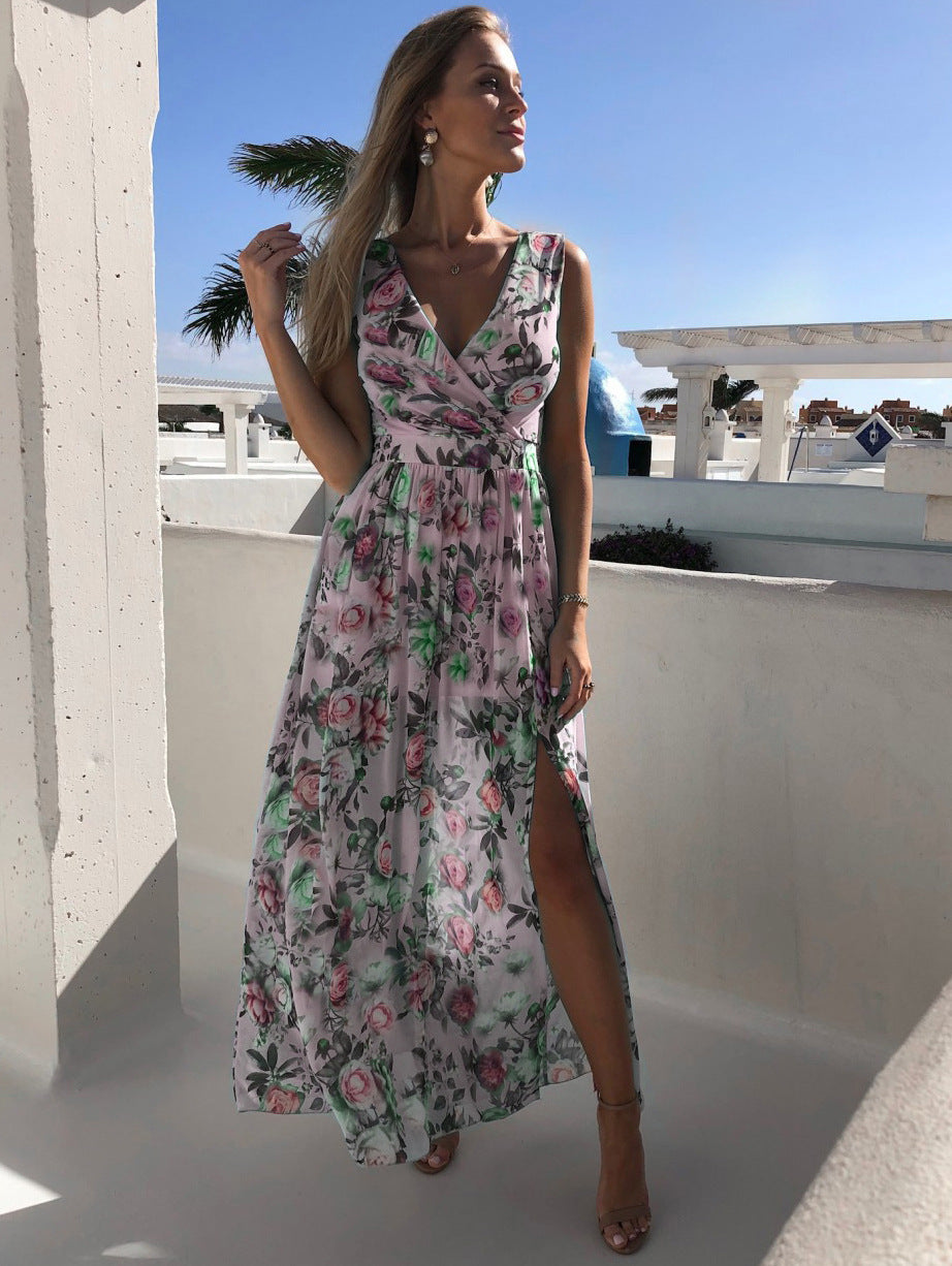 Armie - Robe d'été en mousseline de soie imprimée