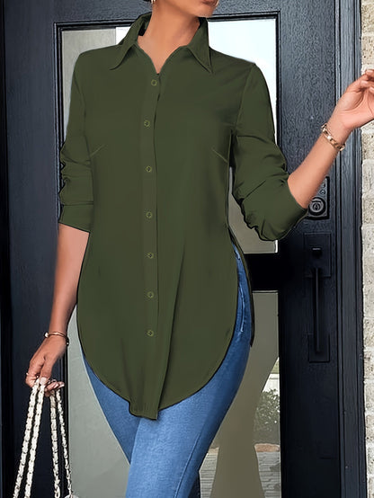 Wendaya Blouse | Chemise à boutons fendus