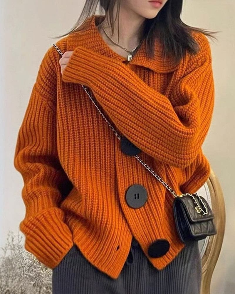 Valora Cardigan | Cardigan en tricot avec gros boutons