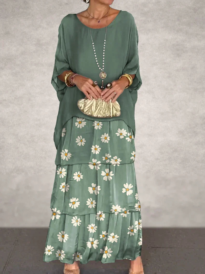 Cortenne - Robe longue élégante avec décolleté plongeant