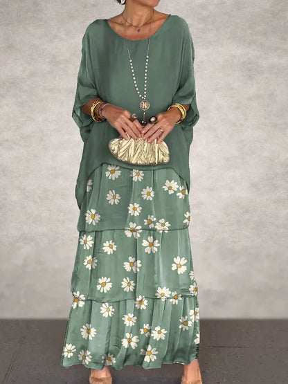 Cortenne - Robe longue élégante avec décolleté plongeant