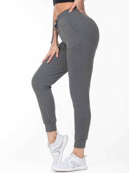 Sophie | Pantalon de course à pied pour femmes, de couleur unie, très élastique, avec poche