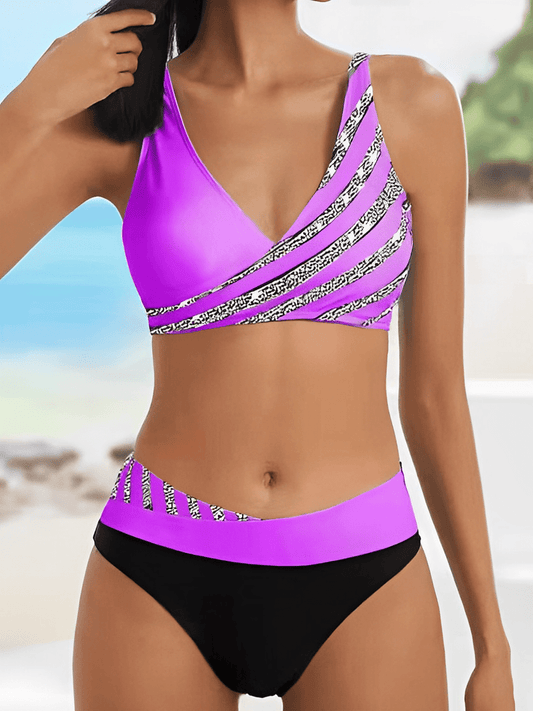Ami - Bikini d'été de luxe à rayures