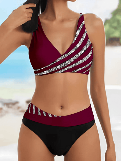 Ami - Bikini d'été de luxe à rayures